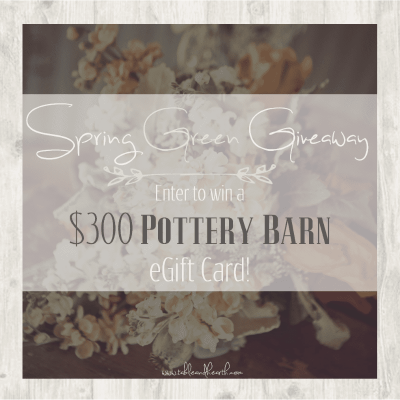 Enter to win a $300 Pottery Barn gift card just in time for spring! 