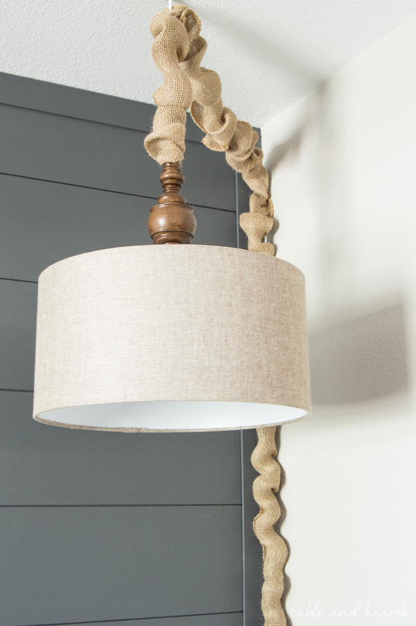 Quick And Simple Diy Burlap Cord Cover Monthly Challenge This Is A Great Tutorial For Diy Burlap Cord